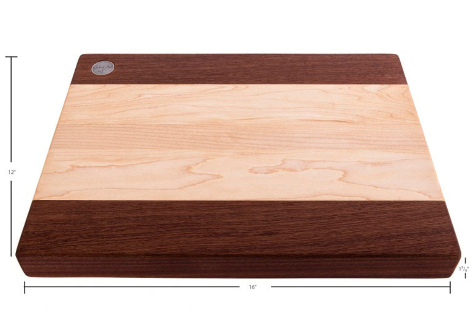 Planche à découper en érable et sapele