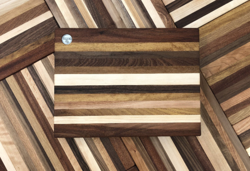Planche à découper en bois mixtes