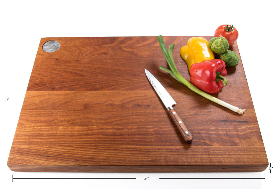 Planche à découper en cerisier (à plat)