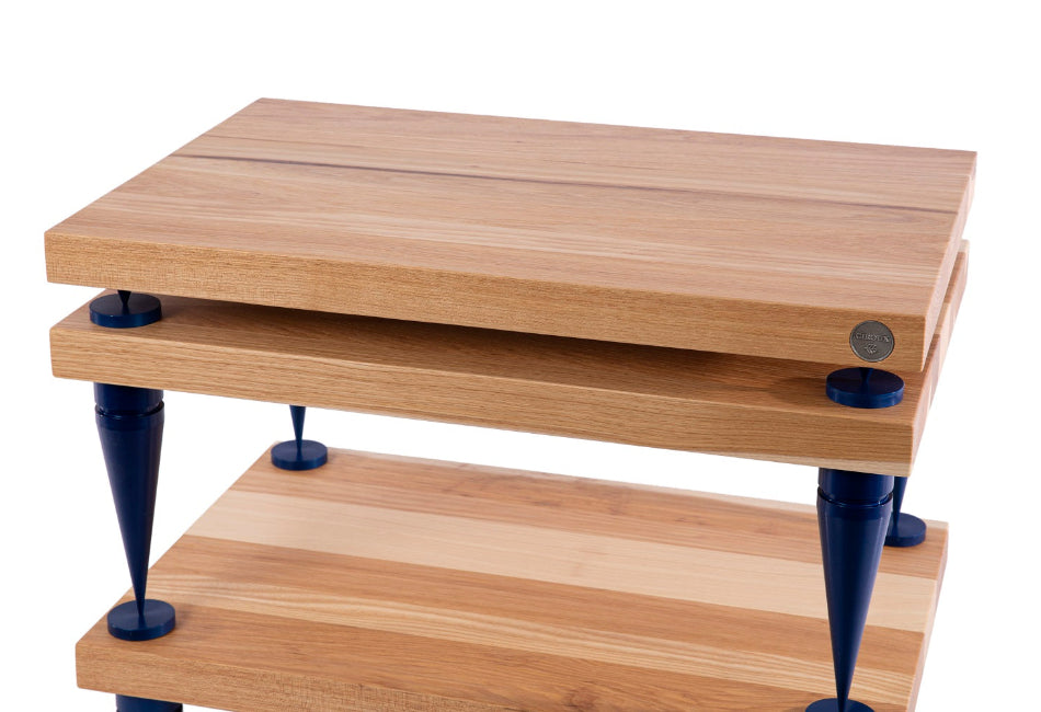 Console audio en bois massif