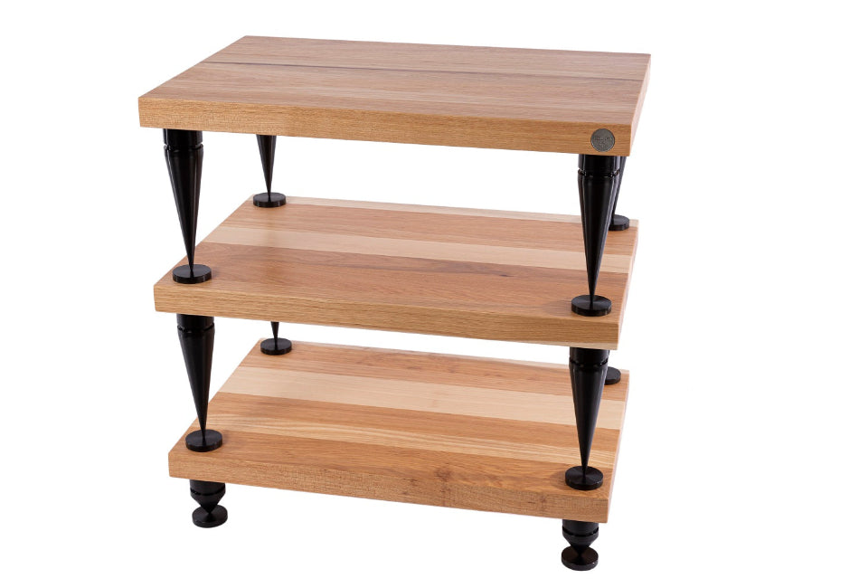 Console audio en bois massif
