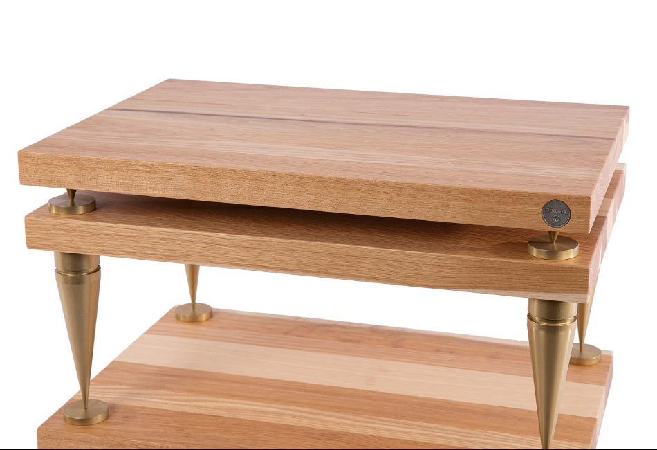 Console audio en bois massif