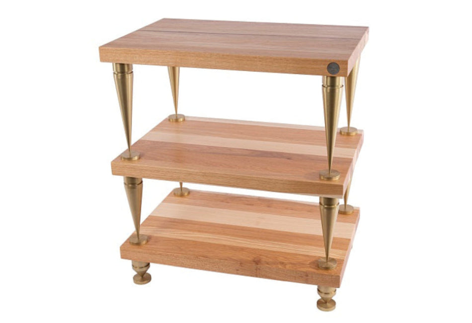Console audio en bois massif