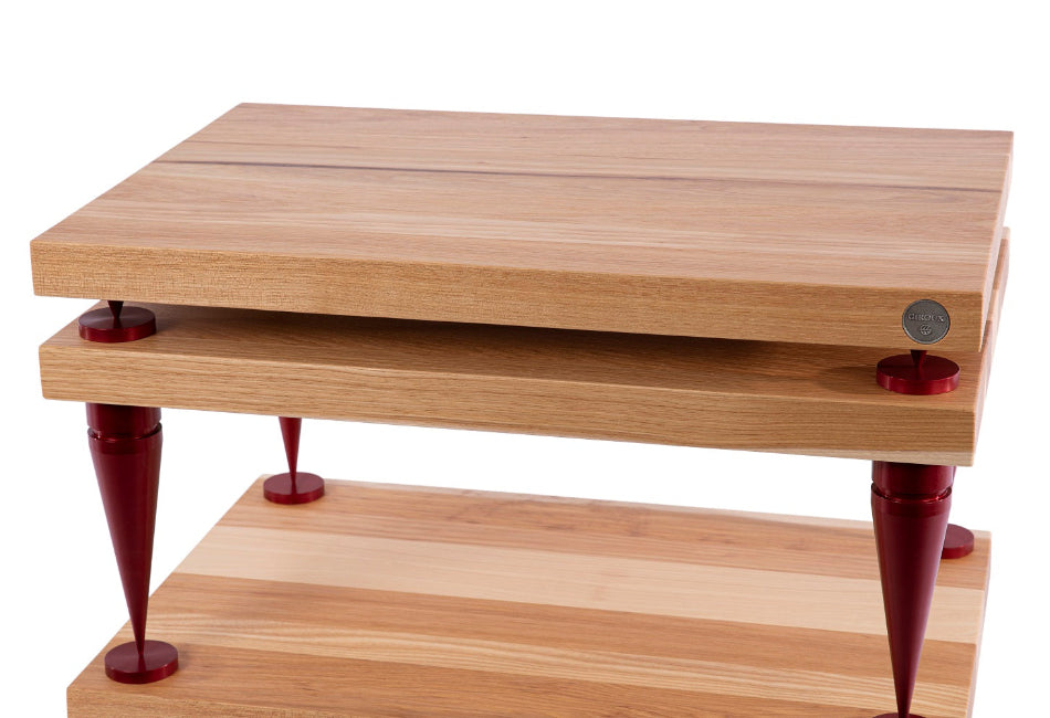 Console audio en bois massif