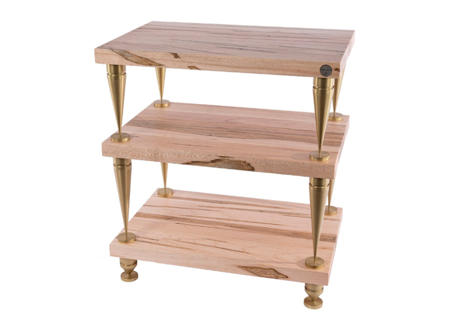 Console audio en bois massif