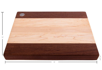 Planche à découper en érable et sapele