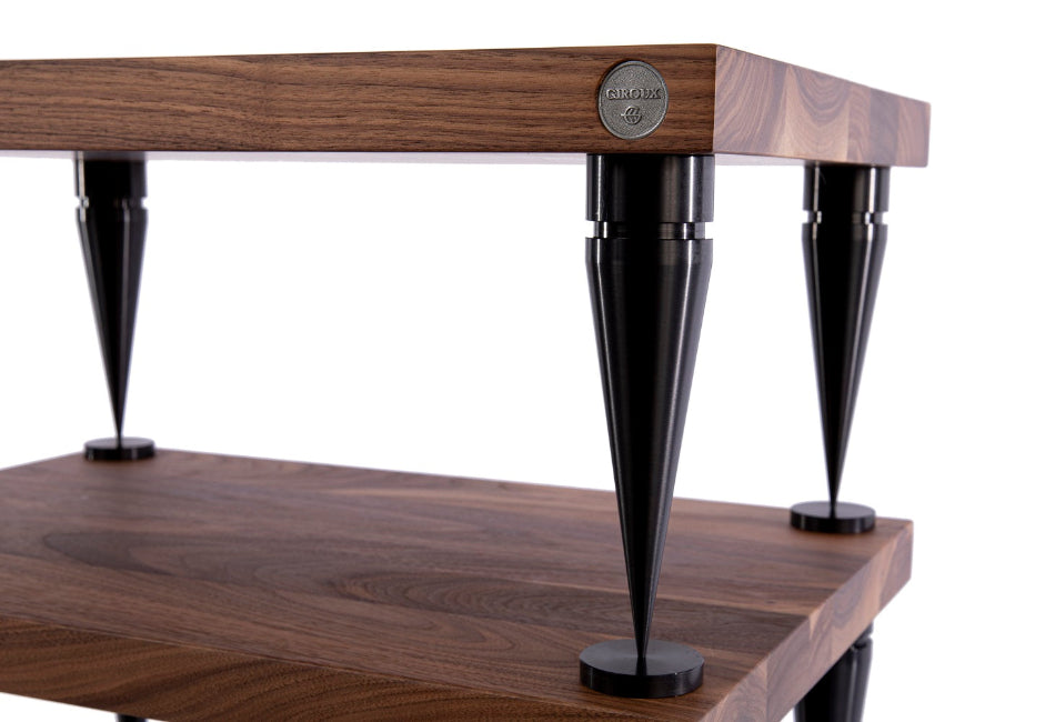 Console audio en bois massif
