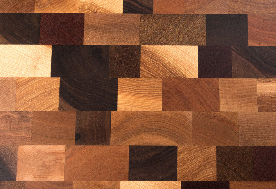 Planche à découper en bois mixtes